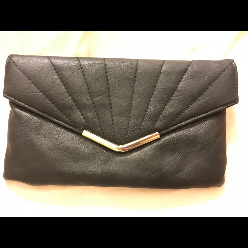 Black New Look envelope clutch
